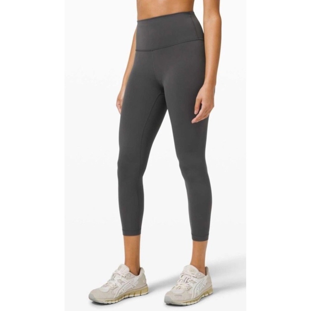 Lululemon Wunder Train High-Rise Crop 23" Graphite Grey Size 6
